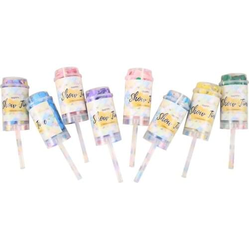 10pcs Confetti Tube Party Poppers Indoor Outdoor Safe Perfect For Any Party New Years Eve Wedding Celebrations Shoot Streamers