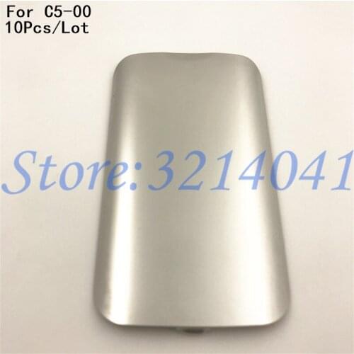 10Pcs/Lot Metal Battery door back cover For Nokia C5 C5-00 Housing C5 C5-00 Battery Door Back Cover Housing+Logo