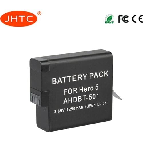 AHDBT 501 Rechargeable Battery ahdbt-501 Camera Accessory For GoPro hero 5 6 7 Go Pro Hero5 hero6 hero7 AHDBT-501 1250mah