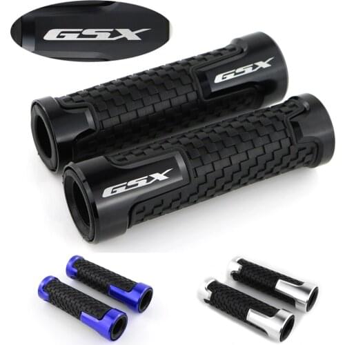 For Suzuki GSX650F GSX400F GSX750 GSX 600 FK-FX CNC Motorcycle Aluminum None-Slip Rubber Handlebar Handle Grips