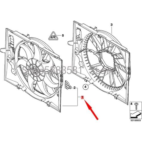 CAR electronic fan bm wE63 630I E65 730I M54 E65 735I water tank electronic cooling fan water tank radiator fan engine cooling f