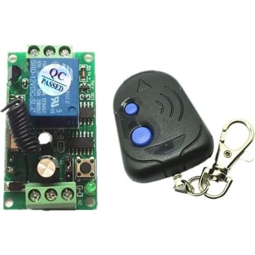 Wireless Remote Control Switch System DC 12V/24V 1CH Relay Remote Controller Teleswitch for LED Lamp Light /gate door