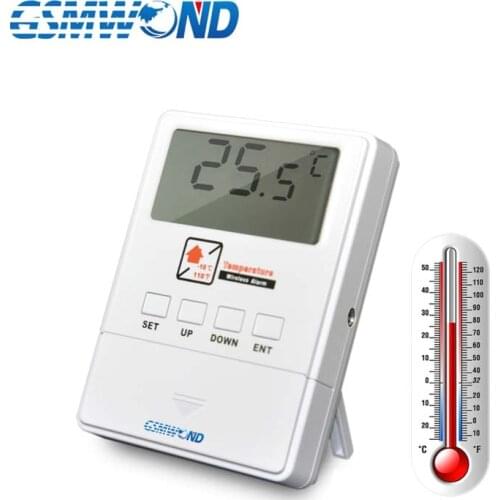 GSMWOND Wireless Temperature Detector 433MHz Sensor Alarm Support High & Low Temperature Alarm For Our Home Alarm System