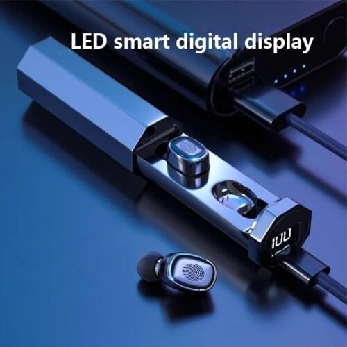 B9 Bluetooth-compatible Earphones Wireless Headphones With Microphone Sports Waterproof Touch Control Wireless Headsets Earbuds