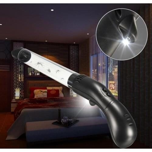 Household Multifunctional Insect Suction Trap Anti-Skip Ele Pests Control Sucker Spider Vacuum LED Fly Bugs Buster Catcher Pipe