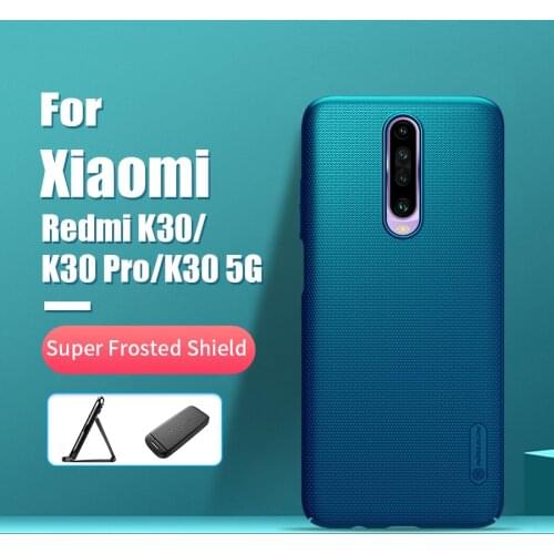 Redmi k30 case 6.67 NILLKIN Frosted PC Matte hard back cover Gift Phone Holder for xiaomi poco x2 case redmi k30 global k30 pro