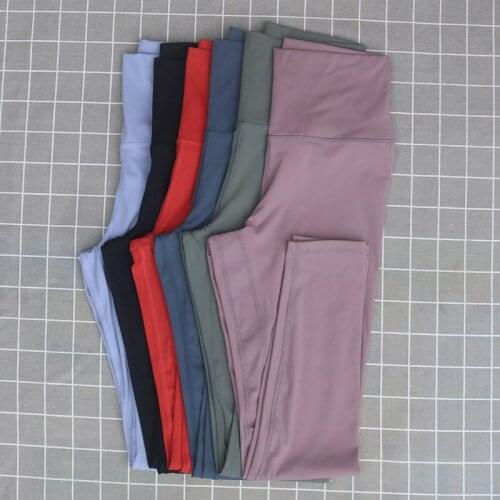 Women High Waist Hip Lifting Sports Fitness Yoga Pant Naked-Feel Fabric Sport Gym Leggings Femme Workout Pants Elastic Tights