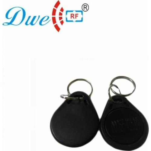DWE CC RF Access Control Card Black RFID Reader Tag EM4100 Keyfobs For Access Control System K016