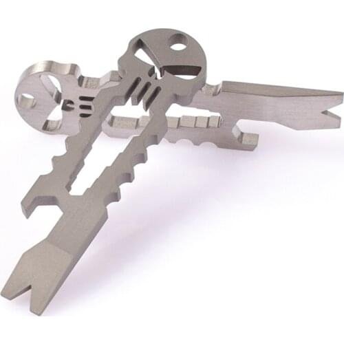 EDC Tactical Crowbar Multi Functional Outdoor Camping Survival Pocket Tool for Men Wrench Opener Stainless Steel B