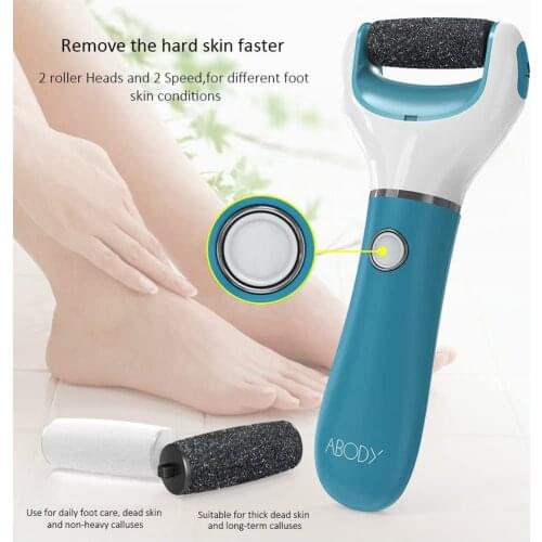 USB Rechargeable Electric Foot Grinder Heel File Grinding Exfoliator Dead Skin Remover Pedicure Machine Foot Care Tool