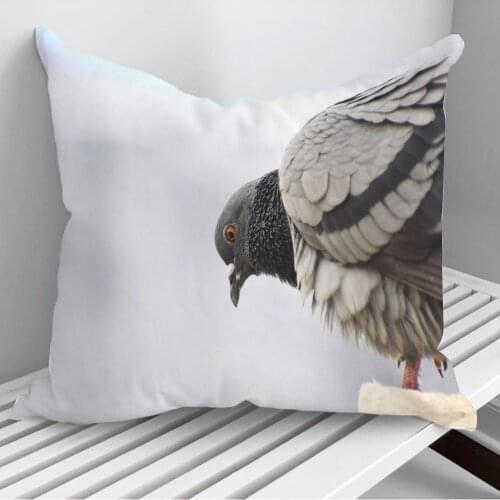 A pigeon Throw Pillows Cushion Cover On Sofa Home Decor 45*45cm 40*40cm Gift Pillowcase Cojines Dropshipping