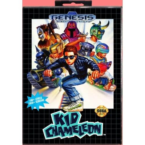 Kid chameleon 16 Bit MD Game card with Retail Box For Sega Genesis & Mega Drive
