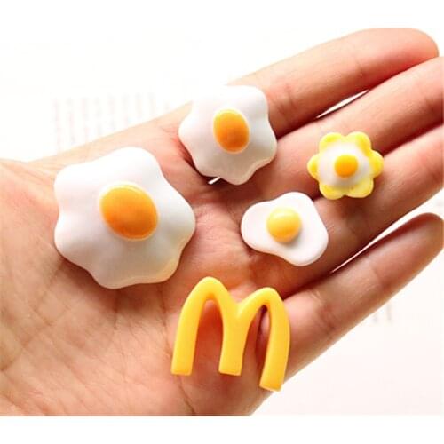 10 Pcs Mini Egg for BJD Doll Toys Kids Gift Toy Pretend Play Toy Kitchen Toy Doll Accessory