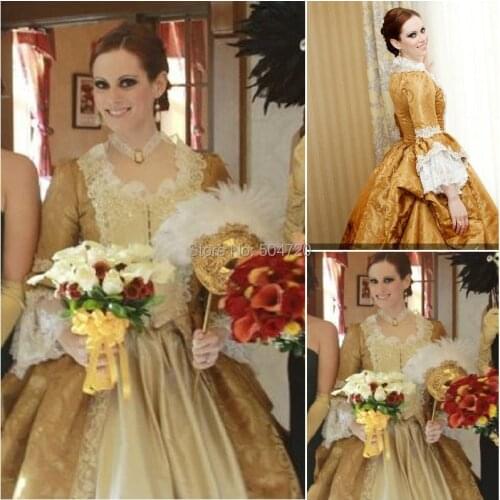 Custom-madeOn sale R-014 1860S Victorian Gothic Lolita/Civil War Southern Belle Ball Gown Halloween dresses Sz US 6-26 XS-6XL