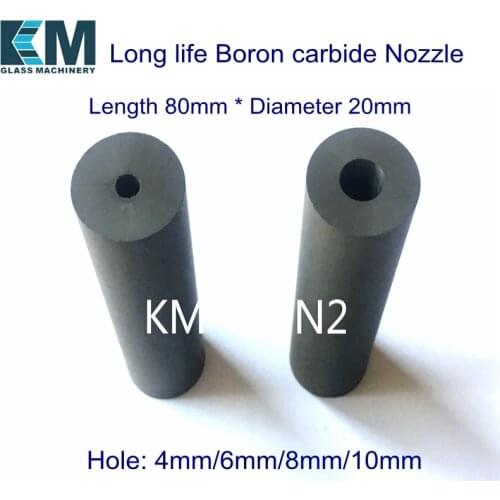 Long life Boron carbide Nozzle 80x20x4/6/8/10mm for Glass Sand blasting machine