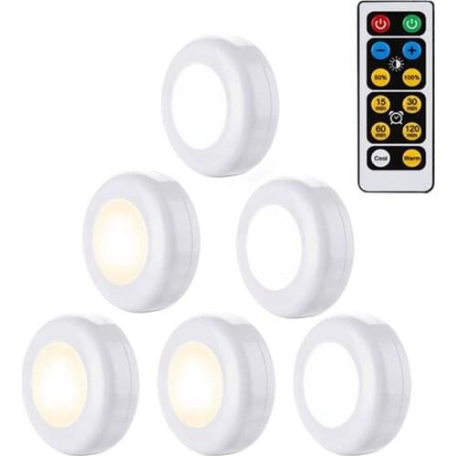PIR Motion Sensor LED Night Light Kids Bedroom Baby Feeding Closet Stairs Cabinet Light Night Lamp Touch Dimmable Remote Control