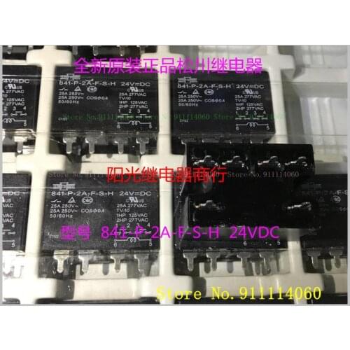 Relay 841-P-2A-F-S-H 24VDC 6