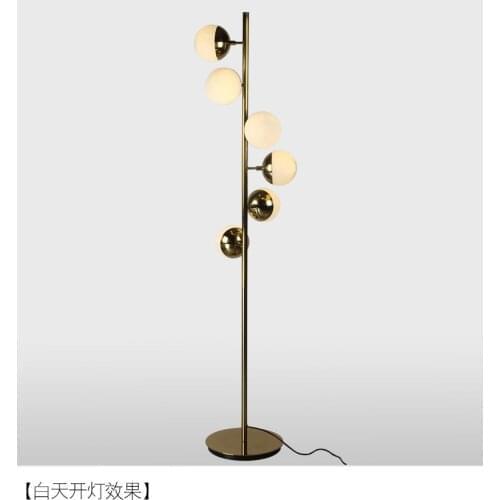 Nordic living room floor lamp bedroom creative simple modern personality fashion led ball designer floor lamp