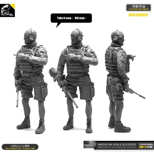 1/35 Us Navy Seal Resin Soldier LOO-17