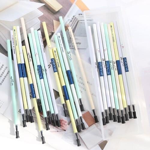30PCS VIENCE Student Black Gel Pen Refill 0.5mm Gel Refill Kawaii Stationery