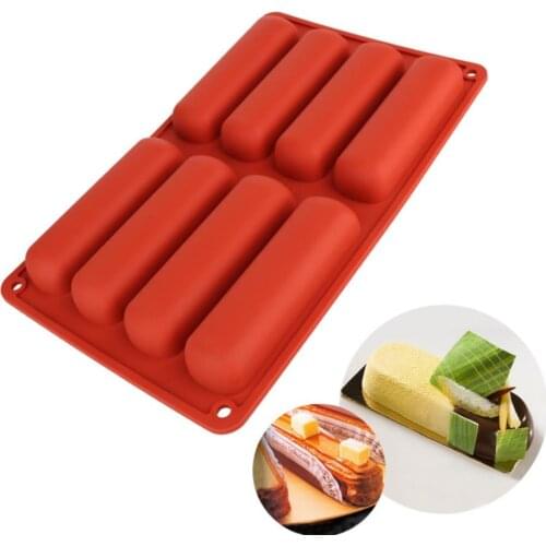 Stick Cake Tools Classic Collection Shapes Finger Orange Eclair Non 8 Forms Silicone Baking Mold