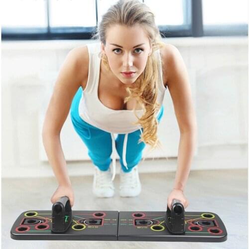 Body building Push Stand Equipment Chest Muscle Training 9 In 1 Push Up Board Workout Push Up Training Rack Exercise Equipment