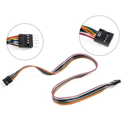 Internal Motherboard HD Audio 9pin USB2.0 Male to Female Extension Cable Cord