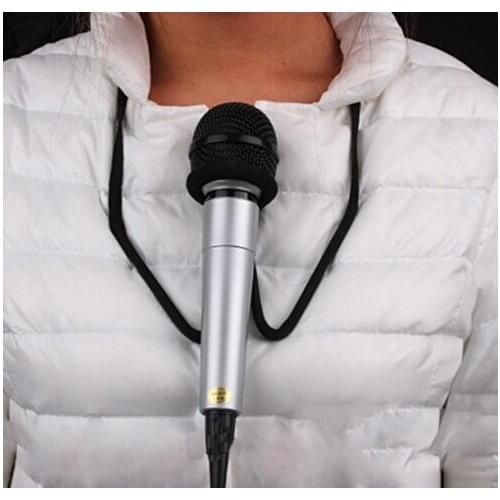 Magic Toys Microphone Hands Free Magic Tricks Prop Stage Mic Holder Neck Stand YH244