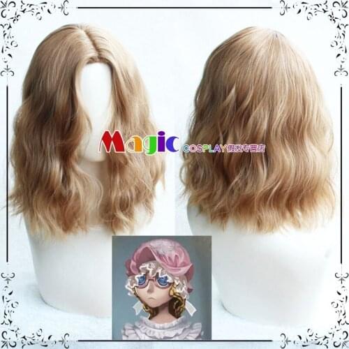 Game Identity V Blind Girl Wig Spring New Skin Helena Adams Cosplay Brown Wig Halloween Carnival Christmas