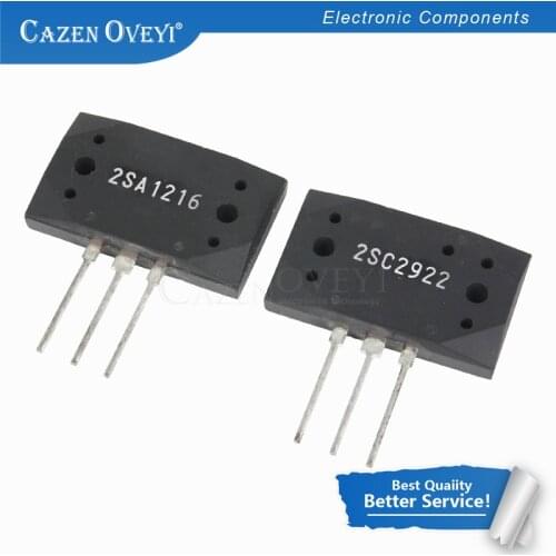 2pcs/lot 2SA1216 2SC2922 A1216 C2922 (1pcs A1216 + 1pcs C2922) MT-200 Audio amplifier IC In Stock