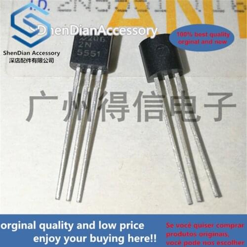 10pcs 100% new and orginal 2N5551 5551 TO-92 mplifier Transistors(NPN Silicon) in stock