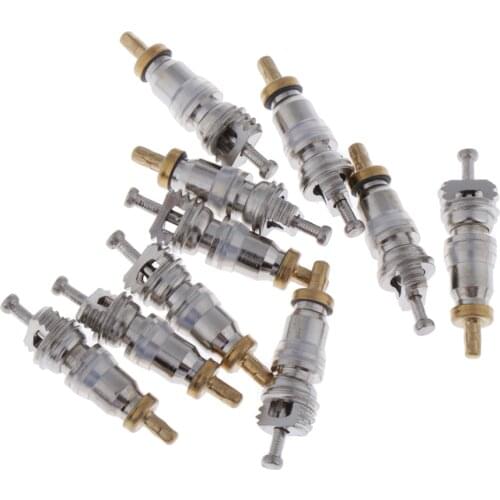 2x10Pcs R410 Brass Valve Cores Replacement AC HVAC/R Field Service Tool