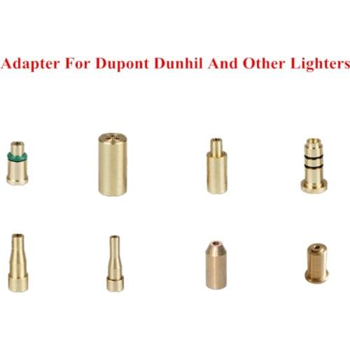 8 Kinds Brass Copper Nozzle Refill Butane Gas Adapter Lighter Repair DIY Part Replacement For Dupont Dunhill And Other Lighters