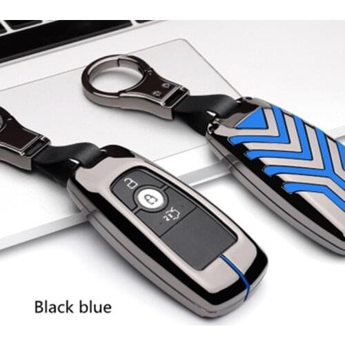 Alloy Car Key Holder Cover Case For Ford For Focus 3 MK3 Mondeo Fiesta Kuga Escape Ecosport Fusion Mondeo Mustang Edge key bag