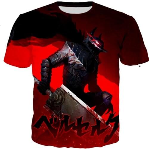 Berserk T Shirt Men/women 3D Printed T-shirts Casual Harajuku Style Tshirt Streetwear Tops
