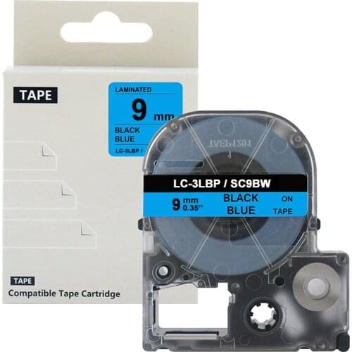 JIANYINGCHEN 2PCS compatible 9mm label Tapes SS9KW for EPSONs LW-300 LW-600P LW-700 LC-4WBN9 label maker promotion