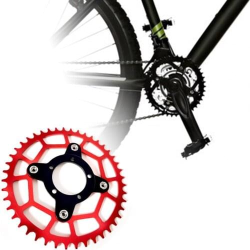 Bike Chain Rings High Strength Seamless Fit Aluminium Alloy Wear Resistant Cycling Chain Wheel for Bafang BBS01 BBS2 Chainwheel