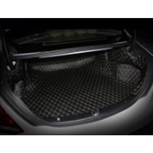 Leather Car Trunk Mat Cargo Liner for Mercedes Benz W205 C180 C200 C250 C300 2015 2016 2017 2018 2019 Accessories