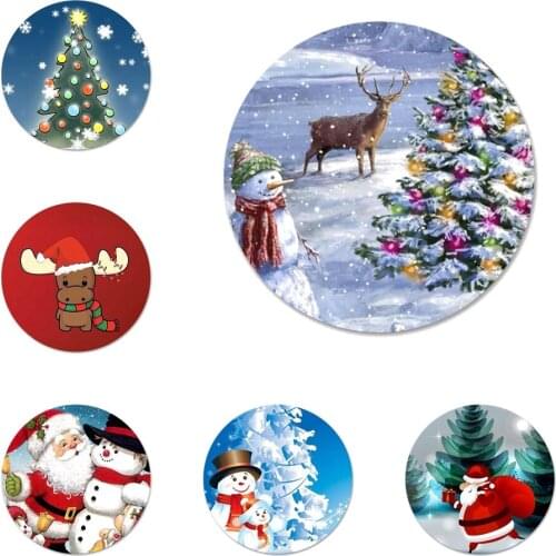 Cartoon Christmas Badge Brooch Pin Accessories For Clothes Backpack Decoration gift