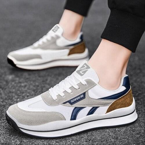 Autumn Mens Running Shoes Lightweight Breathable Tiger Board Shoes Lovers Wild Casual Shoes Non-slip Student Tenis Masculino