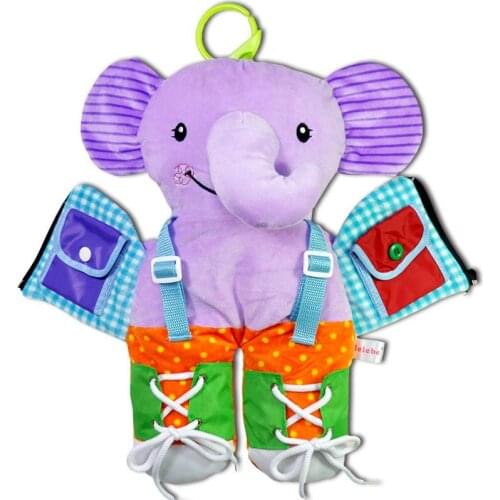 Baby Learn to dress daily life Learning Department shoelace Buckle button Infants 3D puzzle early Education stereo toys