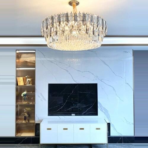 Hotel Villa Luxury Crystal Pendant Lights Bedroom Dining Living Room Led Indoor Lighting Lamp Modern Decor Hanging Light Fixture