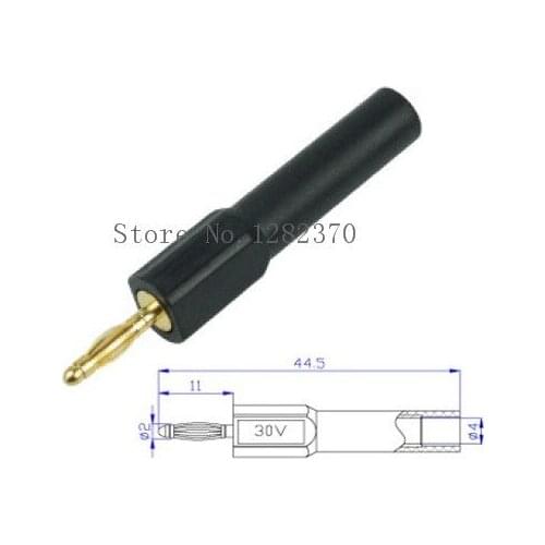 [SA] BL2452 2mm gold plated banana plugs 4mm female adapter revolution 2mm Male-4mm Female --50pcs/lot