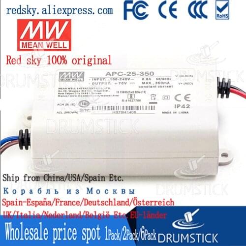 Only 11.11)MEAN WELL APC-25-350 (10Pcs) 70V 350mA meanwell APC-25 70V 24.5W Single Output LED Switching Power Supply