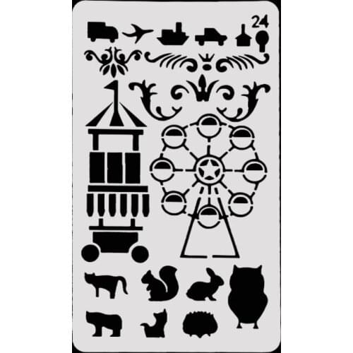 Ferris wheel Layering Stencils for Diy scrapbook/photo album Decorative Embossing coloring,painting stencil,home decor