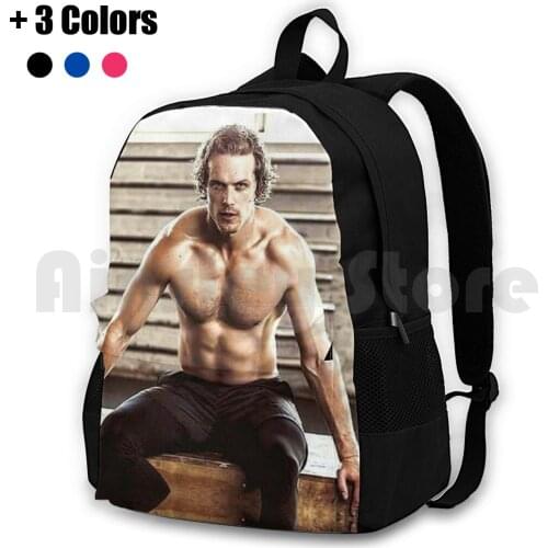 Sam Heughan Outdoor Hiking Backpack Riding Climbing Sports Bag Sam Heughan Actor Hollywood Movie Legend 80S Vintage Artis Gym