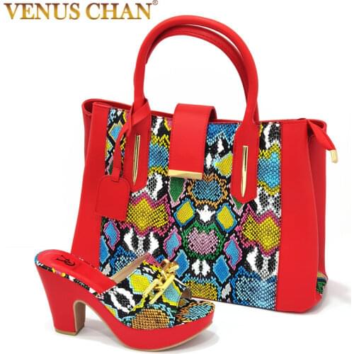 2021 new shoes women pumps sexy ladies party wedding snake print heels sandals casual beach shoes woman shoes and bag set