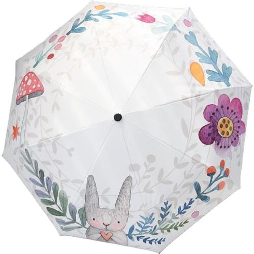 Umbrella Rain Women Ginkgo leaf Windproof Umbrellas Female UV Protection parasol Yellow Male Christmas Gift Business reverse