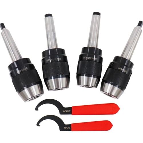 1PCS MTA3/MTB3 APU13/APU16 milling machine Tool Holder one-piece Self Tightening Drill Chuck For Machine Drilling Lathe