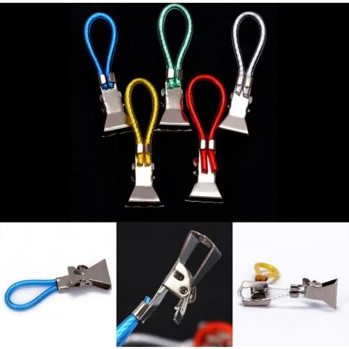 10Pcs Heavy Duty Non-slip Metal Towel Sock Hook Clips Household Drying Supplies